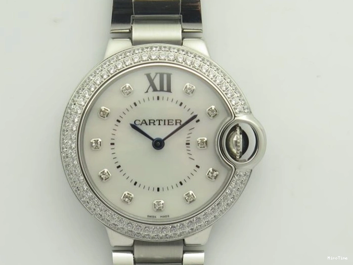 MiroTime 0508 Stretchable DayDate 40mm BP-Maker 228206 SS Green Roman Dial (Fluted Bezel) On SS Bracelet ETA 3904